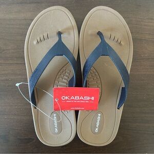 NWT Okabashi Sandals Flip Flops Size Medium New Vacation Shoes